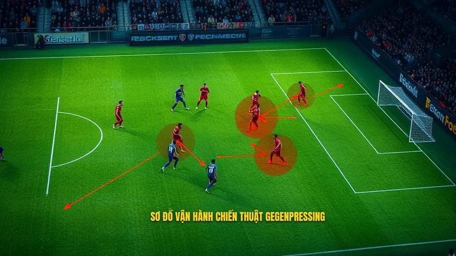 Cách vận hành chi tiết của chiến thuật Gegenpressing